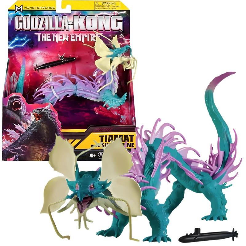 Boneco Tiamat Godzilla X Kong Novo Império e Submarino 4670 Sunny